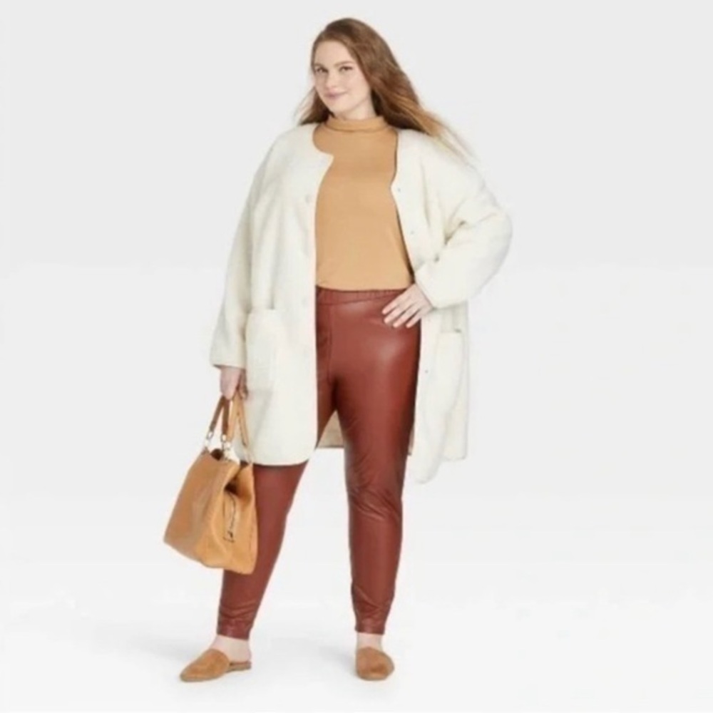 AVA & VIV Teddy Sherpa Coat - X